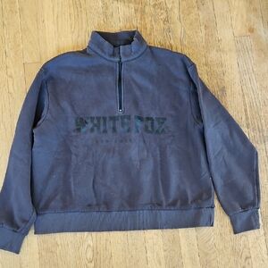 White Fox High Standard Zip Front Sweatshirt S/M